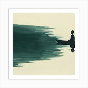 Man In A Canoe 1 Art Print