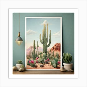 Desert Cactus Art Print