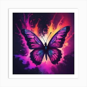 Butterfly Painting 228 Art Print