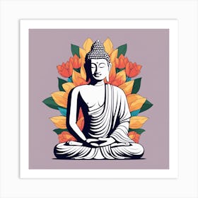 Buddha Painting (6) Art Print
