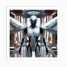 Futuristic Robot 58 Art Print