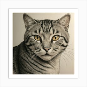 Cat Portrait Art Print