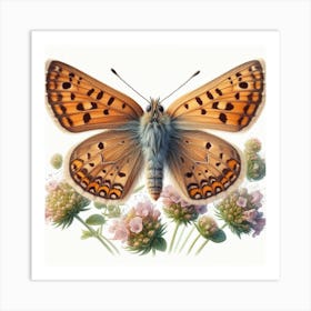 Butterfly of Thymelicus sylvestris 6 Art Print