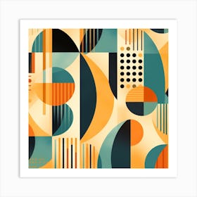 Abstract Geometric Pattern Art Print