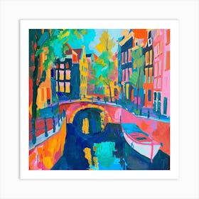 Abstract Travel Collection Amsterdam Netherlands 4 Art Print