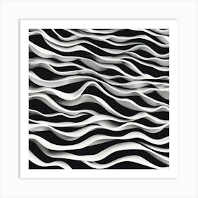 Wavy Lines 3 Art Print