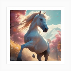 White Horse 1 Art Print