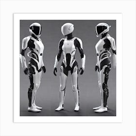 Futuristic Robots 28 Art Print