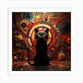 Mystical Hues, Purr Fect Views 1 Art Print