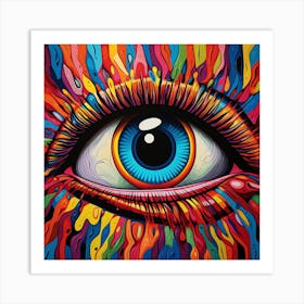 Eye Of The Rainbow Art Print