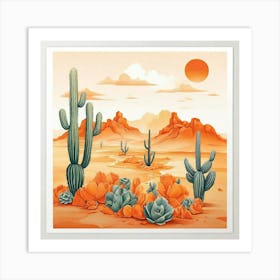 Desert Landscape Print art print 1 Art Print