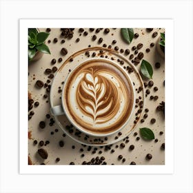 Coffee Latte Art 45 Art Print