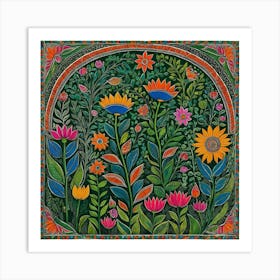 Garden Of Flowers Art Print