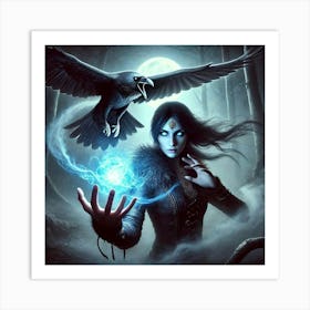 Eira Blackfeather Ravens Eye Art Print