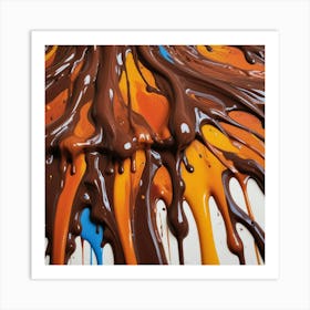 Chocolate Drips 3 Art Print