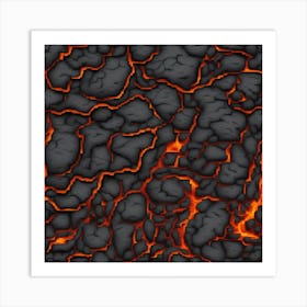 Lava fire 1 Art Print