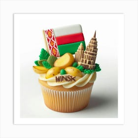 Minsk Cupcake Art Print