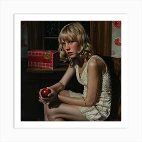 Enigmatic Eve. Childhood Secrets. Art Print