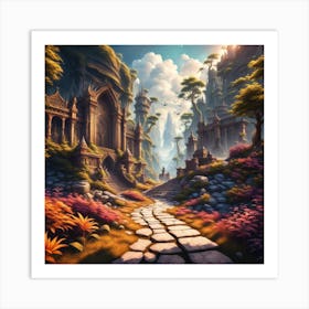 Fantasy Landscape Art Print