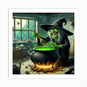 Green Witch Art Print