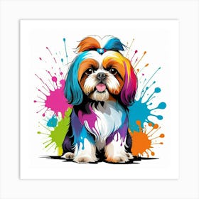 Graffiti Shih Tzu 2 Art Print