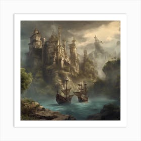 Fantasy Castle 53 Art Print