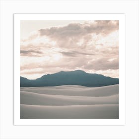 White Dunes Sky Art Print