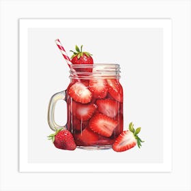 Strawberry Iced Tea 5 Art Print