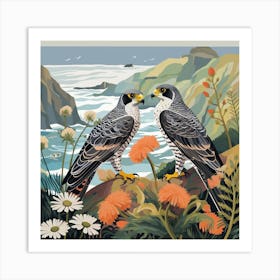 Bird In Nature Falcon 7 Art Print