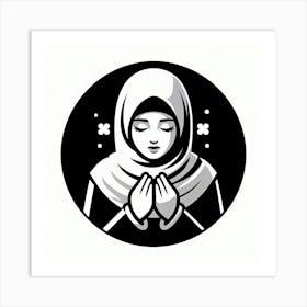 Muslim Woman Praying Art Print