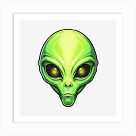 Alien Head Art Print