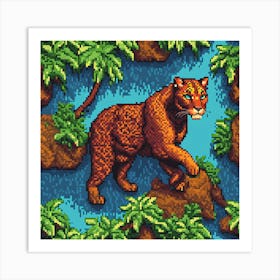 Jaguar In The Jungle Art Print