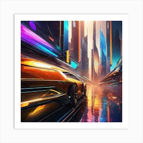 Futuristic City 169 Art Print