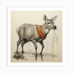 Deer! 63 Art Print