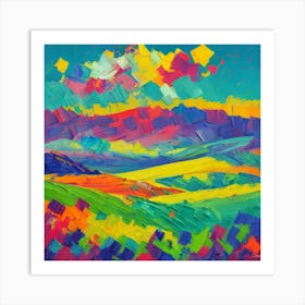 Abstract Landscape Painting 10 Art Print