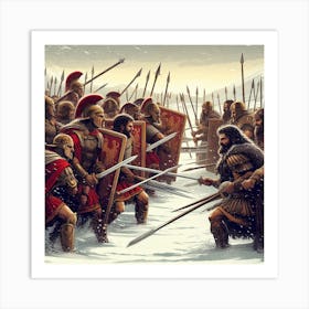 Battle Of Sparta 5 Art Print