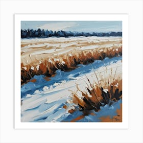 Wintertime Field Art Print