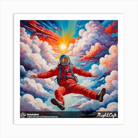 Skydiver 2 Art Print