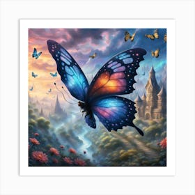 Fantasy Art Butterfly II Art Print