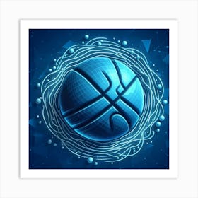 Basketball Ball 1 Art Print