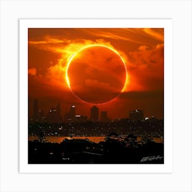 Eclipse 2024 - Sun Eclipse Art Print