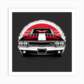 Dodge Challenger 3 Art Print