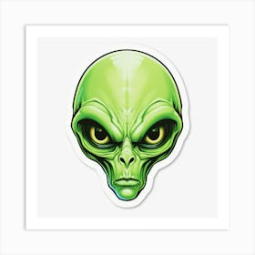 Alien Head 1 Art Print