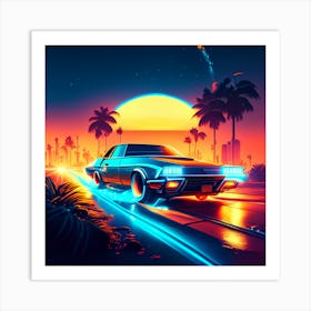 Retro Vibes Art Print