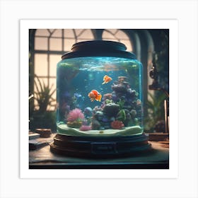 Fish In A Bowl Art Print