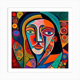 Abstract Of A Woman 1 Art Print