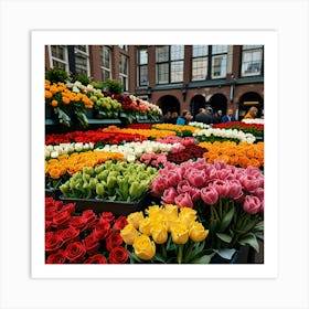 Default Amsterdam Flower Market 1 Art Print