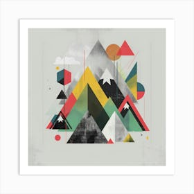 Abstract Mountains 8 Art Print