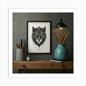 Zodiac Lion Art Print