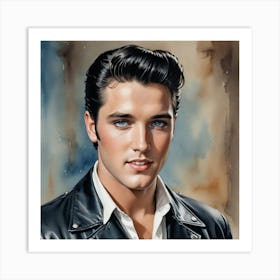 Forever the King Elvis Presley Art Print